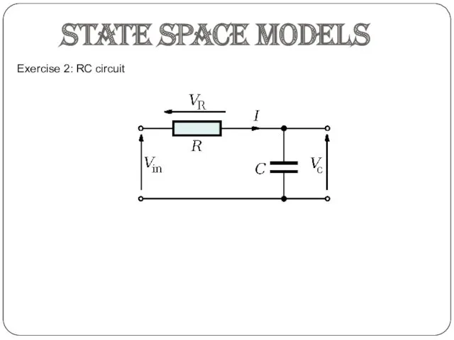 Exercise 2: RC circuit State space models