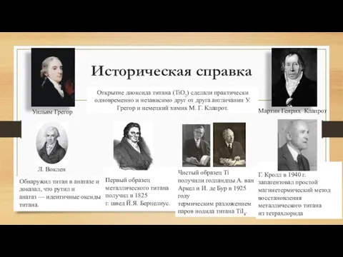 Чистый образец Ti получили голландцы А. ван Аркел и И.