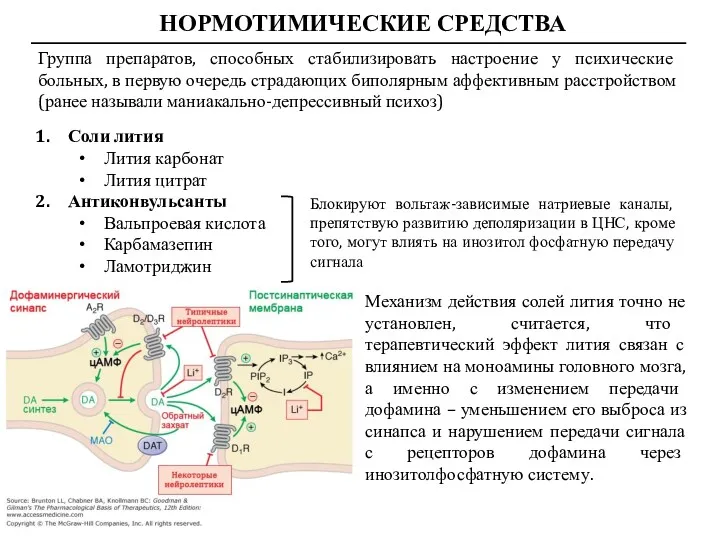 НОРМОТИМИЧЕСКИЕ СРЕДСТВА Группа препаратов, способных стабилизировать настроение у психические больных, в первую очередь