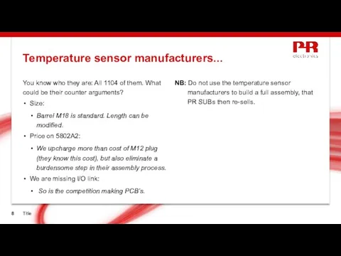 Temperature sensor manufacturers... Title You know who they are: All 1104 of them.