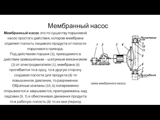 Мембранный насос Мембранный насос это по существу поршневой насос простого