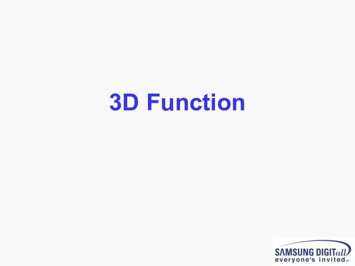 3D Function