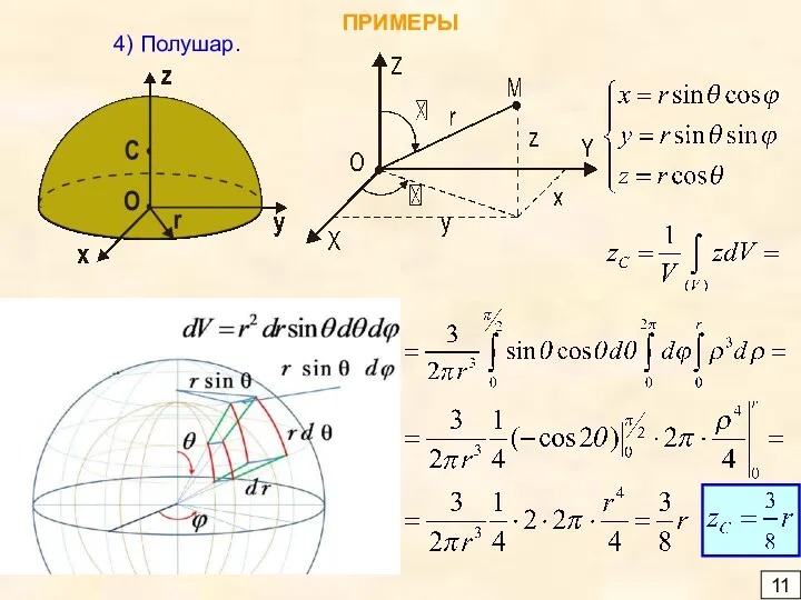 ПРИМЕРЫ 4) Полушар. 11