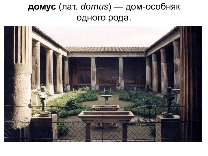 домус (лат. domus) — дом-особняк одного рода.