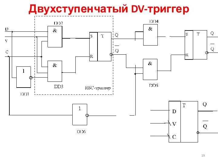 Двухступенчатый DV-триггер