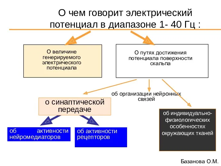 О чем говорит электрический потенциал в диапазоне 1- 40 Гц