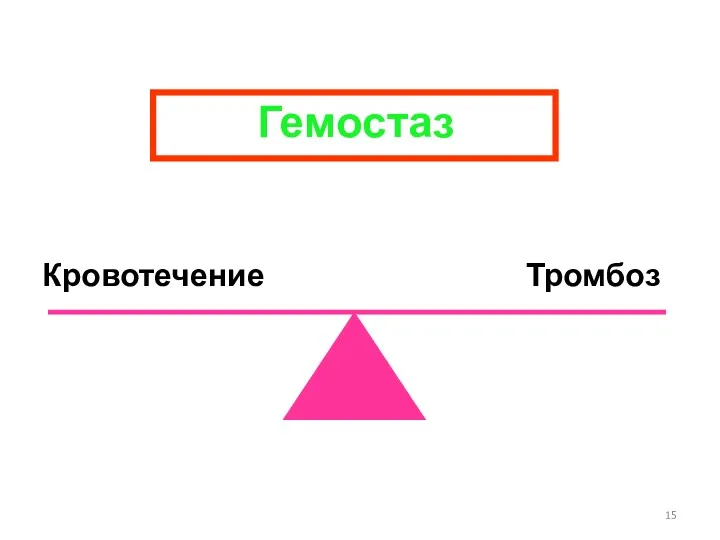 Кровотечение Тромбоз Гемостаз