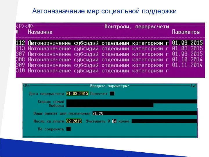 Автоназначение мер социальной поддержки