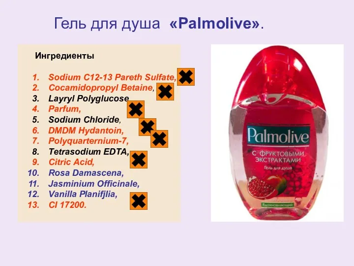 Ингредиенты Sodium C12-13 Pareth Sulfate, Cocamidopropyl Betaine, Layryl Polyglucose, Parfum,