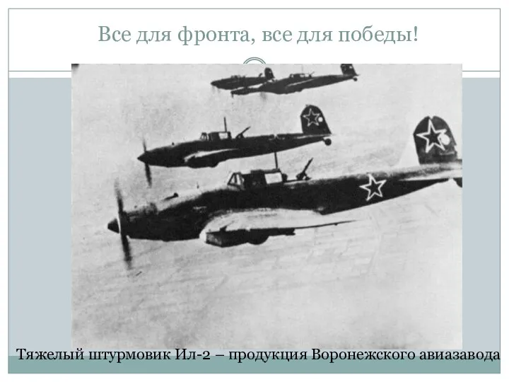 Все для фронта, все для победы! Тяжелый штурмовик Ил-2 – продукция Воронежского авиазавода