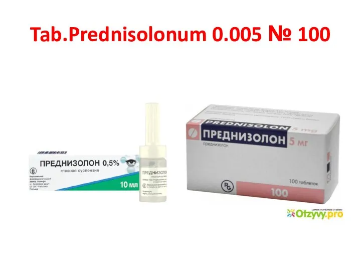 Tab.Prednisolonum 0.005 № 100