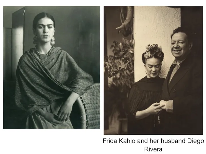 Frida Kahlo and her husband Diego Rivera