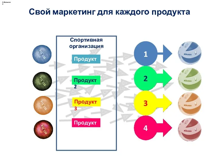 Спортивная организация Продукт 1 Продукт 2 Продукт 3 Продукт 4