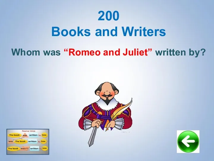 Whom was “Romeo and Juliet” written by? 200 Books and Writers