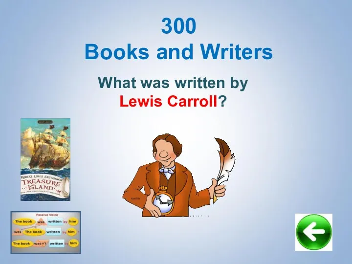 What was written by Lewis Carroll? 300 Books and Writers