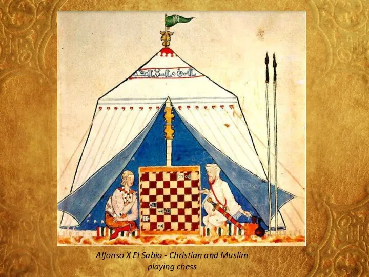 Alfonso X El Sabio - Christian and Muslim playing chess