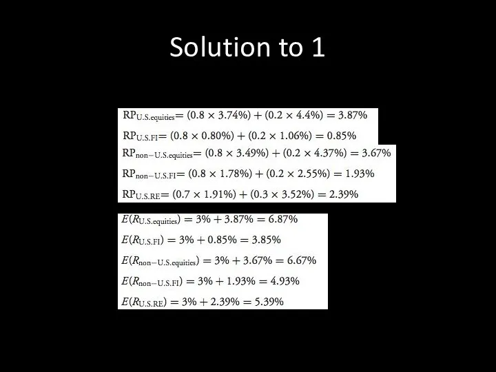 Solution to 1