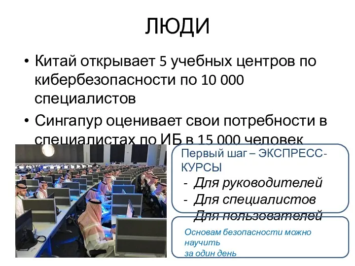 ЛЮДИ Китай открывает 5 учебных центров по кибербезопасности по 10