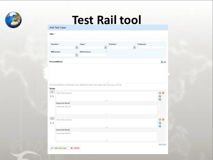 Test Rail tool