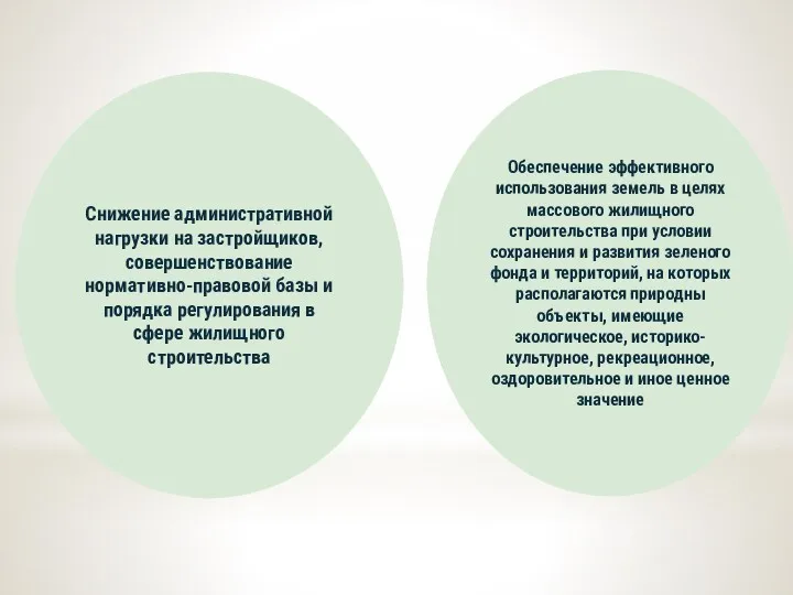 Снижение административной нагрузки на застройщиков, совершенствование нормативно-правовой базы и порядка