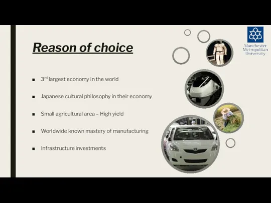 Reason of choice 3rd largest economy in the world Japanese