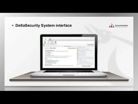 DeltaSecurity System interface