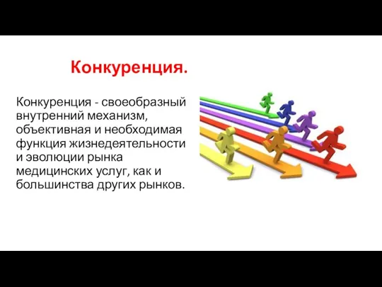 Конкуренция. Конкуренция - своеобразный внутренний механизм, объективная и необходимая функция