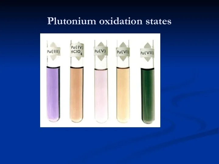 Plutonium oxidation states