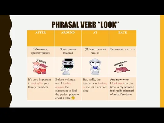 PHRASAL VERB “LOOK”
