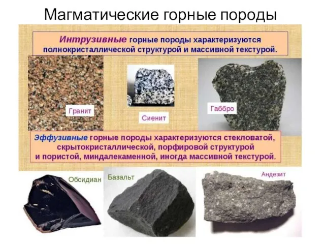 Магматические горные породы