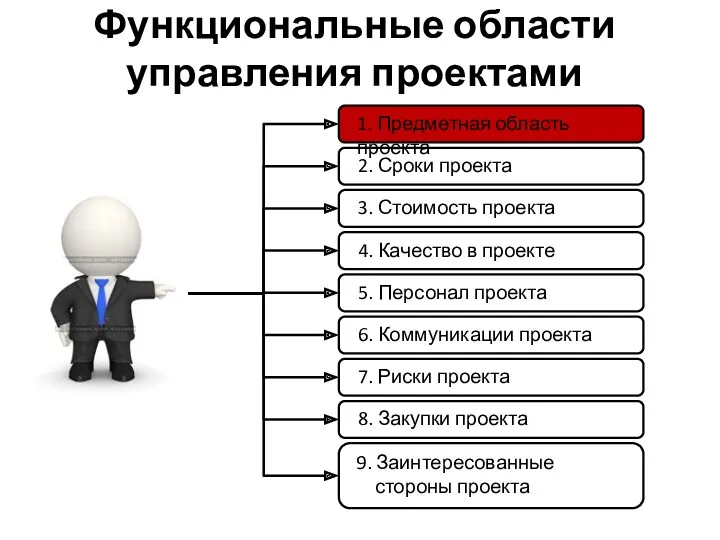 Функциональные области управления проектами