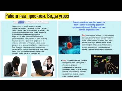 Работа над проектом. Виды угроз