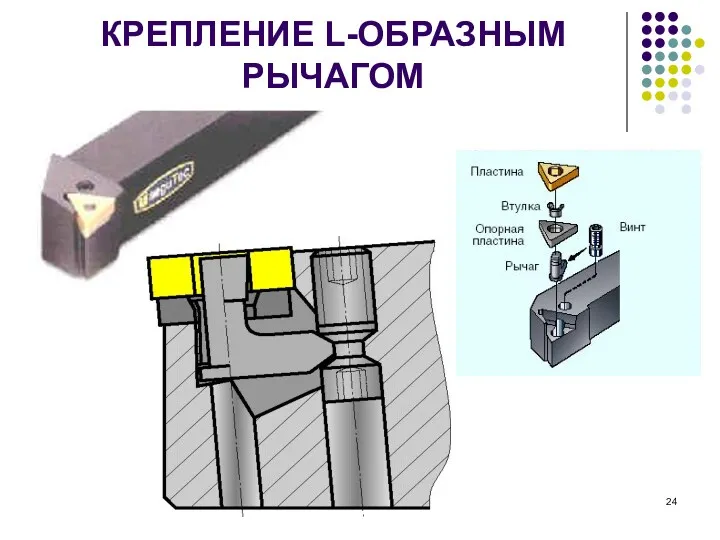 КРЕПЛЕНИЕ L-ОБРАЗНЫМ РЫЧАГОМ