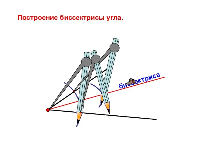 биссектриса Построение биссектрисы угла.