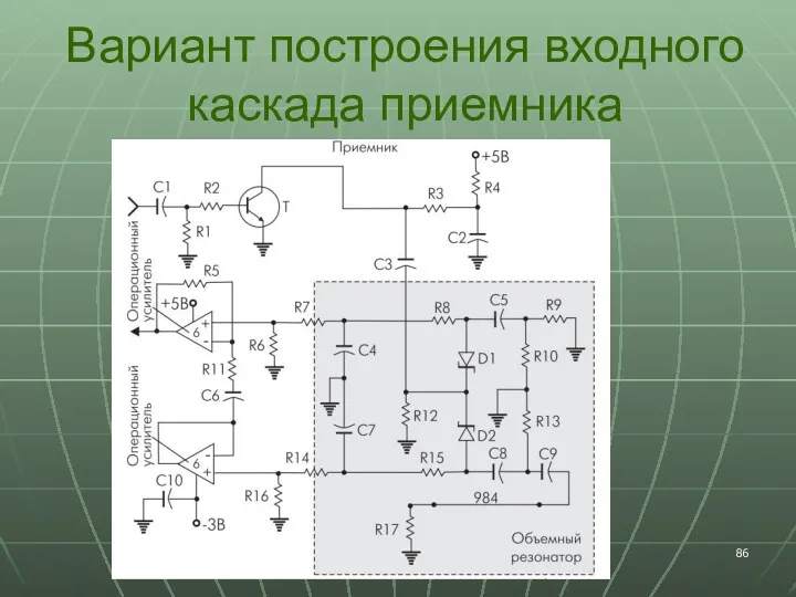 Вариант построения входного каскада приемника