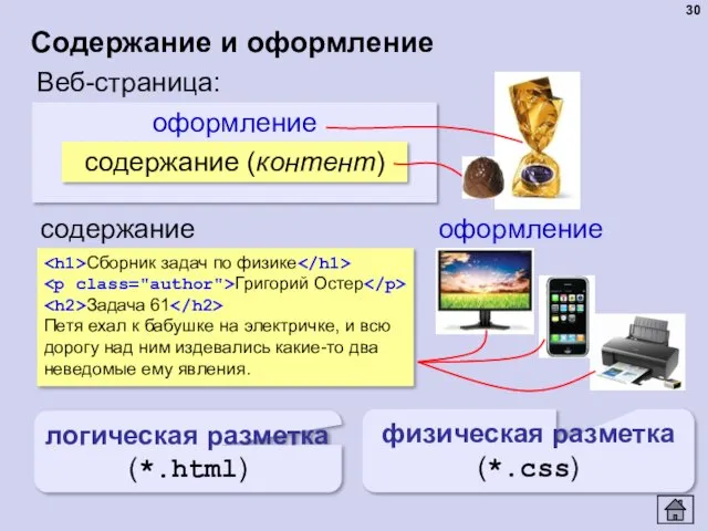 оформление Содержание и оформление содержание (контент) Веб-страница: содержание оформление Сборник