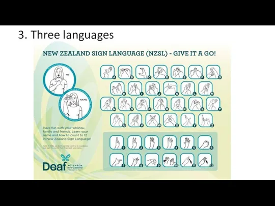 3. Three languages