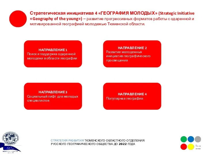 СТРАТЕГИЯ РАЗВИТИЯ ТЮМЕНСКОГО ОБЛАСТНОГО ОТДЕЛЕНИЯ РУССКОГО ГЕОГРАФИЧЕСКОГО ОБЩЕСТВА ДО 2022