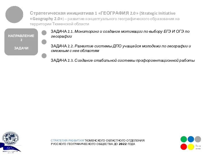 СТРАТЕГИЯ РАЗВИТИЯ ТЮМЕНСКОГО ОБЛАСТНОГО ОТДЕЛЕНИЯ РУССКОГО ГЕОГРАФИЧЕСКОГО ОБЩЕСТВА ДО 2022