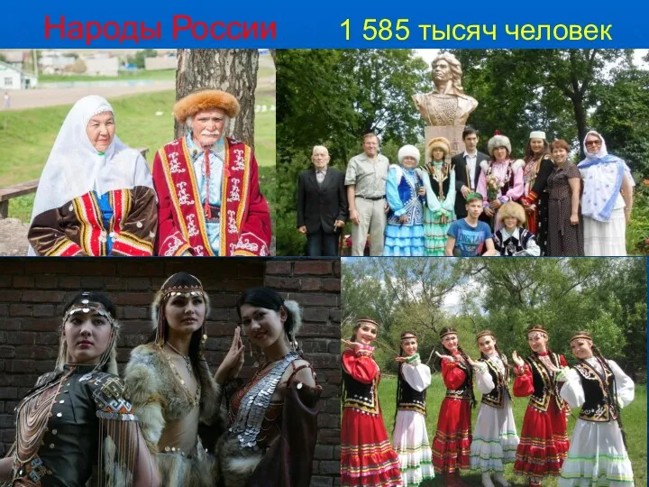 Народы России 1 585 тысяч человек