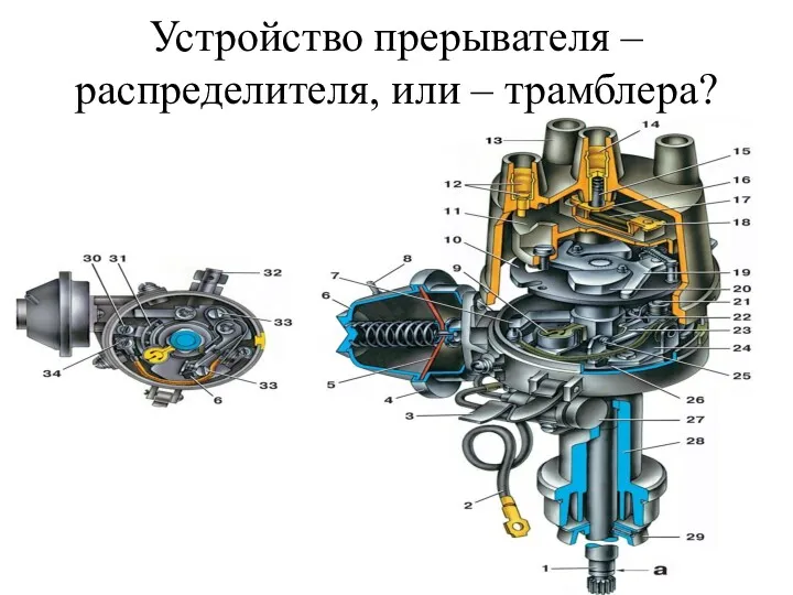 Устройство прерывателя – распределителя, или – трамблера?