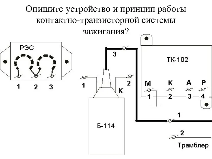 Опишите устройство и принцип работы контактно-транзисторной системы зажигания?