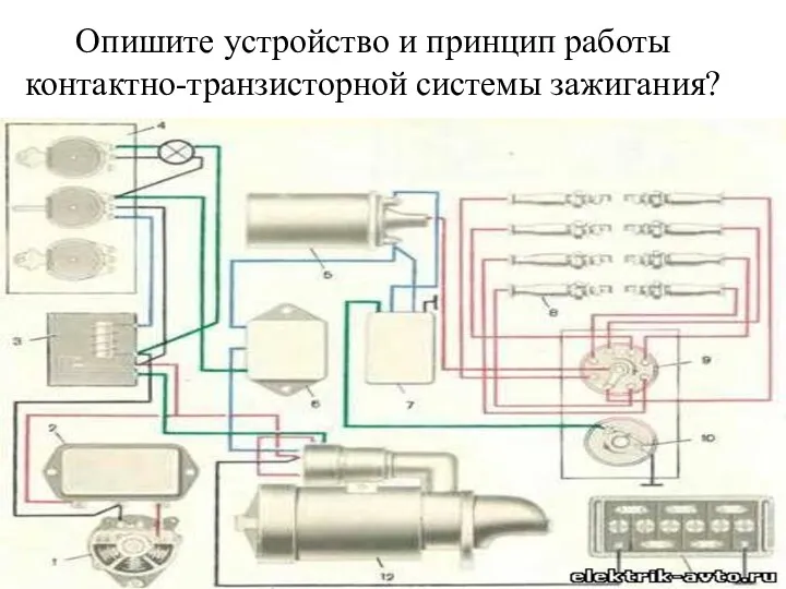 Опишите устройство и принцип работы контактно-транзисторной системы зажигания?