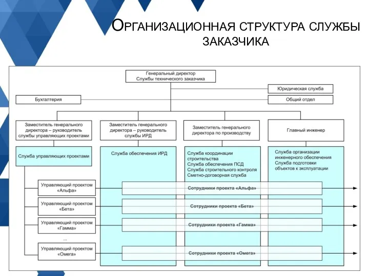 Организационная структура службы заказчика