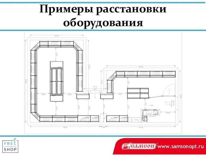 Примеры расстановки оборудования