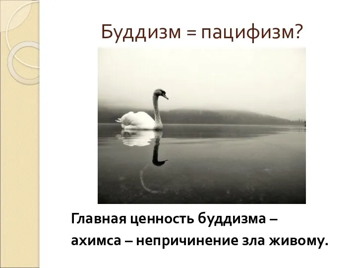 Буддизм = пацифизм? Главная ценность буддизма – ахимса – непричинение зла живому.