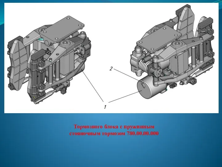 Тормозного блока с пружинным стояночным тормозом 780.00.00.000