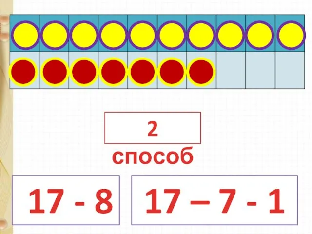 17 - 8 17 – 7 - 1 2 способ