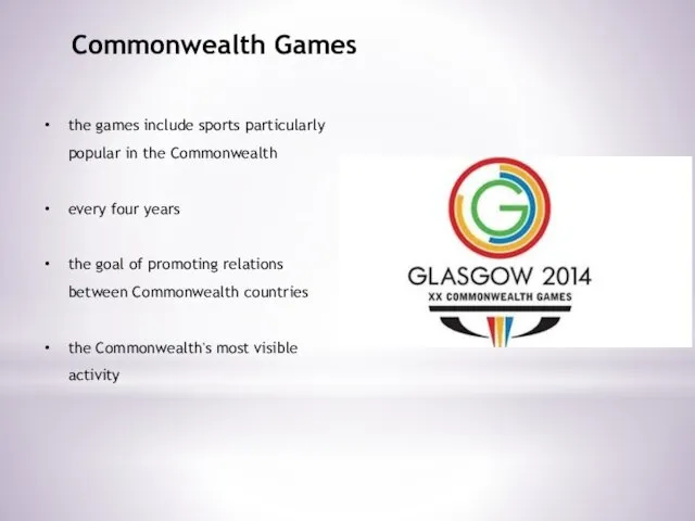Commonwealth Games the games include sports particularly popular in the