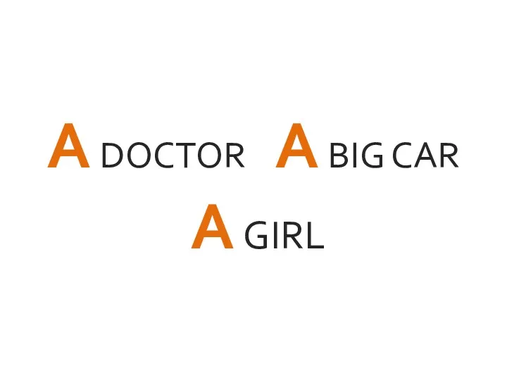 A DOCTOR A BIG CAR A GIRL